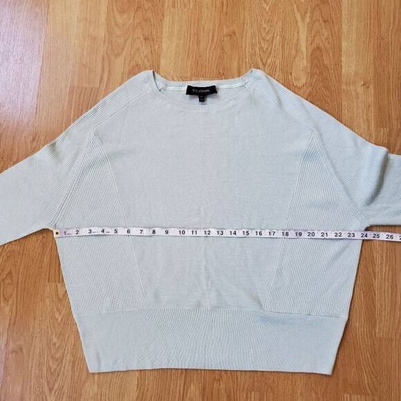 St. John Collection Links Rib Knit Sweater Sz Med - Picture 8 of 10